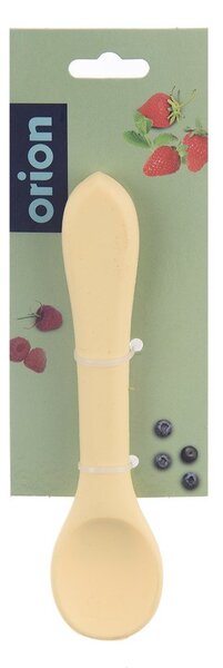 Cucchiaio da bambini giallo in silicone – Orion