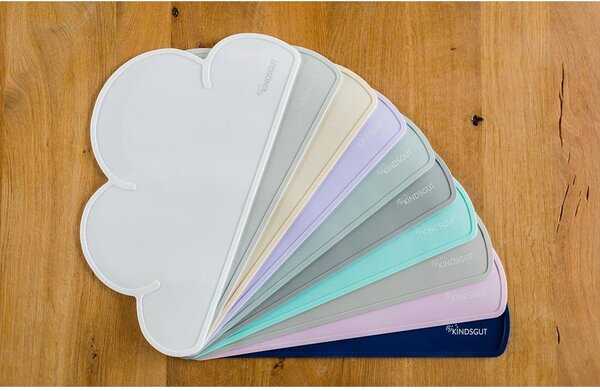 Tovaglietta in silicone grigio scuro Cloud, 49 x 27 cm - Kindsgut