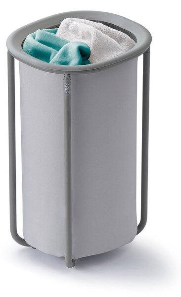 Cesta per il bucato grigio chiaro in tessuto 50 l Duo – Joseph Joseph