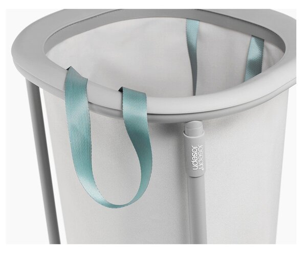 Cesta per il bucato grigio chiaro in tessuto 50 l Duo – Joseph Joseph
