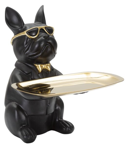 Bull Dog Svuota Tasche 19x23,5x20 cm in Poliresina Nero/Oro