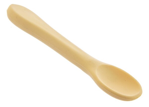 Cucchiaio da bambini giallo in silicone – Orion