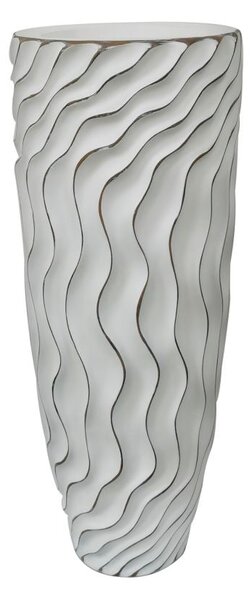 Vaso Alto 35x90x35 cm in Poliresina Bianco