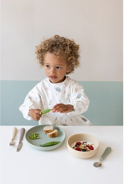 Posate per bambini marrone/beige in silicone 3 pz Olive Mix – Cam Cam Copenhagen