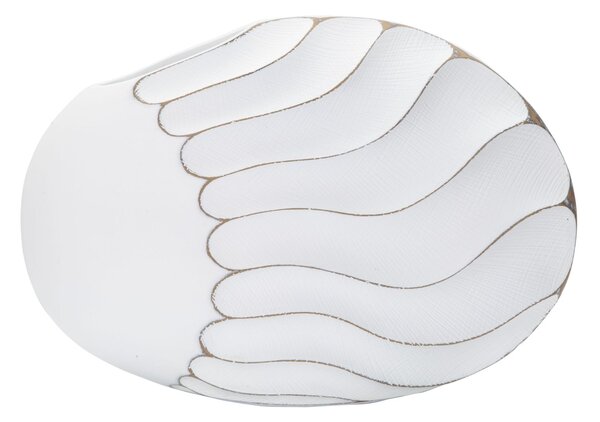 Vaso Lines 41x27x12 cm in Poliresina Bianco