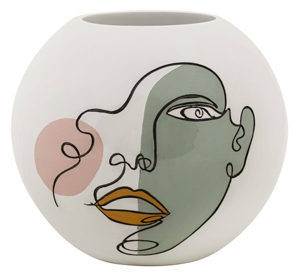 Vaso 25,5x22x25,5 cm in Poliresina Multicolor