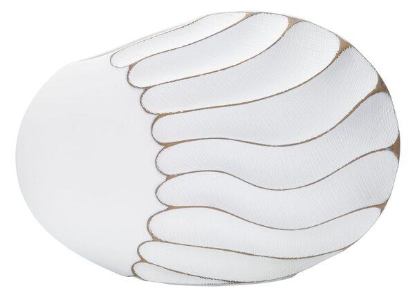 Vaso Lines 34x24,5x11,5 cm in Poliresina Bianco