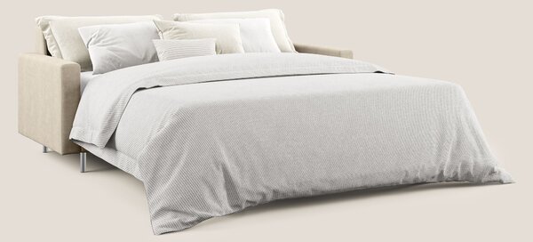 Megan divano letto matrimoniale in microfibra smacchiabile T11 tortora