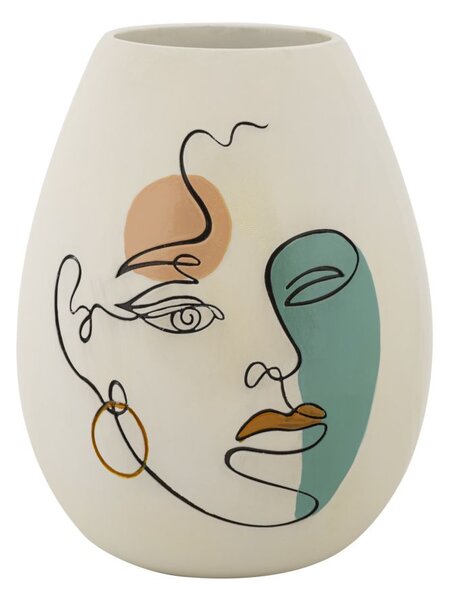 Vaso 22,5x29x22,5 cm in Poliresina Multicolor