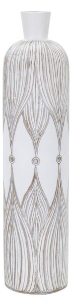 Vaso Atene 15x60x15 cm in Poliresina Bianco