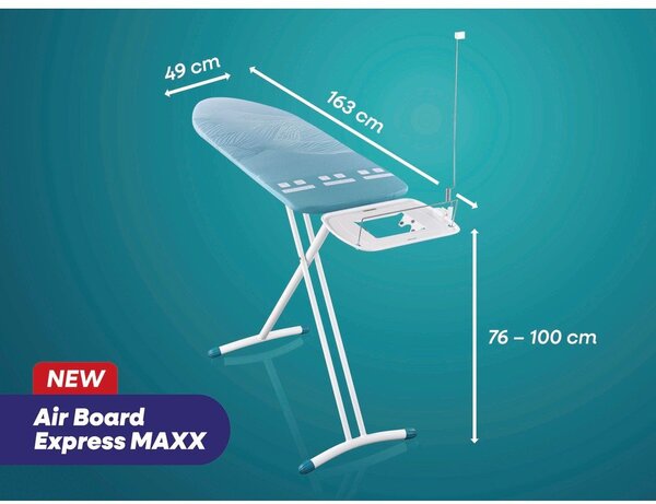 Asse da stiro 130x45 cm AirBoard Express L Solid MAXX – LEIFHEIT