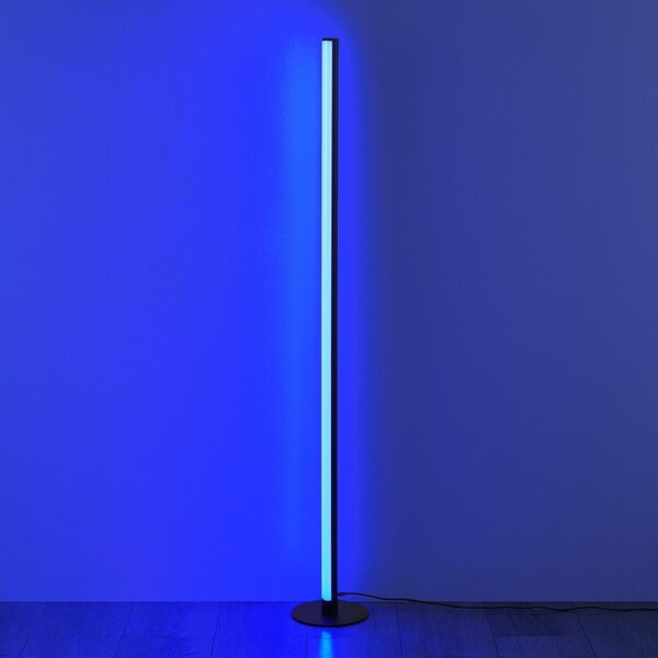 Lampada da terra LED nera (altezza totale 110 cm) Tendo – Reality