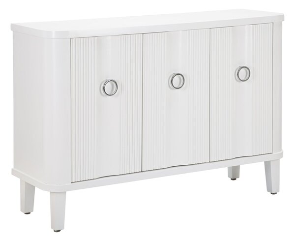 Mobile Shine 120x84x40 cm in Legno MDF e Metallo Bianco
