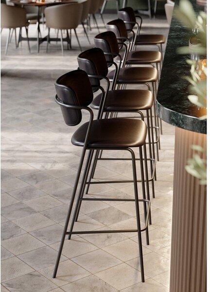 Sgabello da bar in similpelle nera, altezza 107 cm Zed - DAN-FORM Denmark