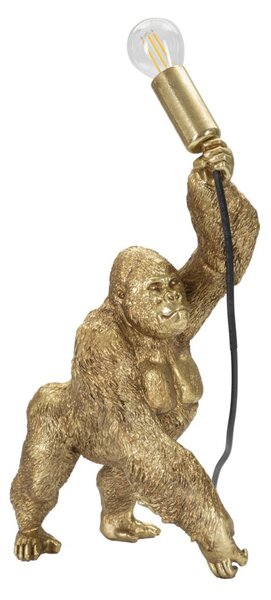 Lampada Gorilla 22,5x40x16 cm in Poliresina Oro