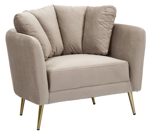 Poltrona Kiev 88x74x77 cm in Poliestere GREY/Oro