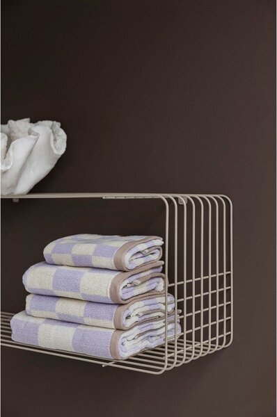 Mensola beige in metallo con ripiani multipli 70 cm Wire – Mette Ditmer Denmark