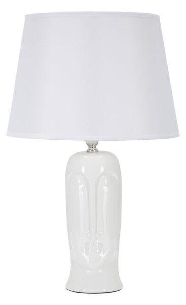 Lampada da Tavolo Statua 30x46x30 cm in Ceramica Bianco