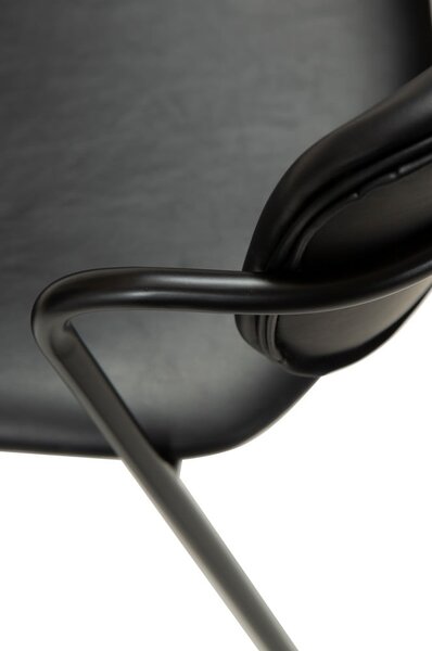 Sgabello da bar in similpelle nera, altezza 107 cm Zed - DAN-FORM Denmark