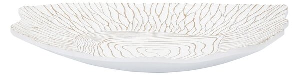 Piatto Svuota Tasche 37x6x34 cm in Poliresina Bianco