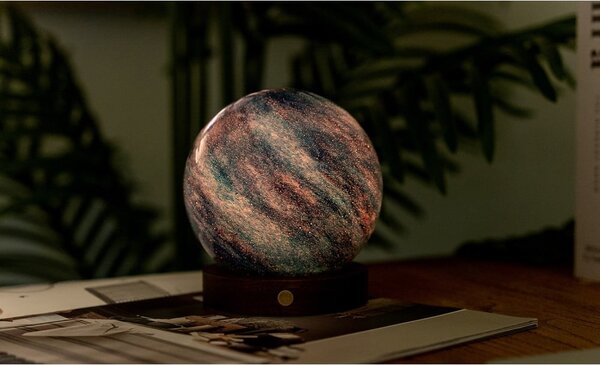 Decorazione luminosa colore naturale scuro con ricarica USB ø 12 cm Galaxy Breeze – Gingko