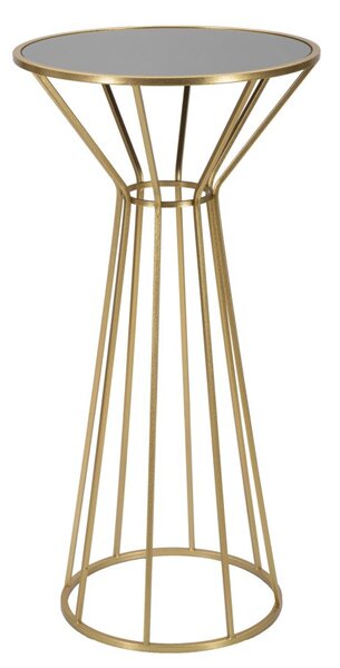 Tavolino Simple New 50x100x50 cm in Ferro e MDF Oro