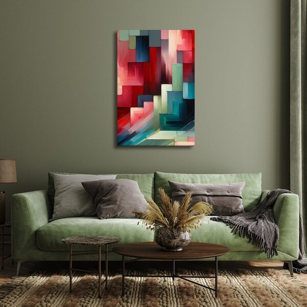 Quadro su tela – Blocchi di colore e ombre