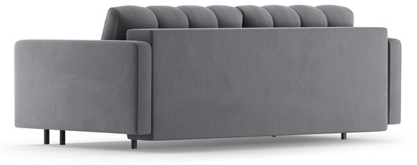 Divano grigio chiaro allungabile/con contenitore con rivestimento in velluto 222 cm Bali – Cosmopolitan Design