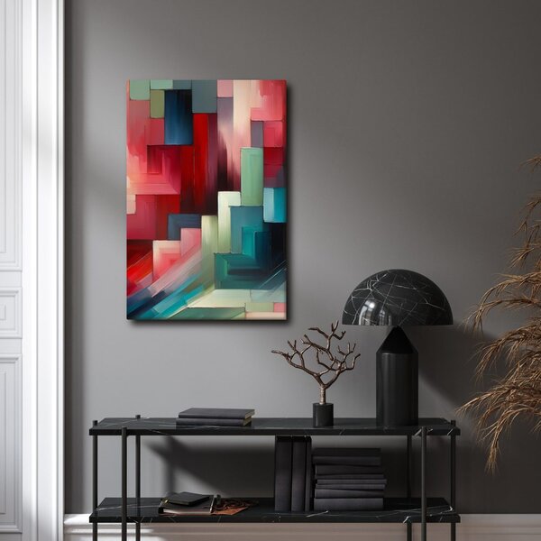 Quadro su tela – Blocchi di colore e ombre