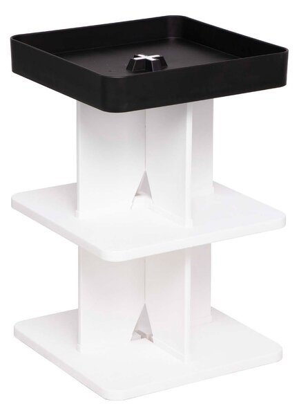 Tavolino Moderno 40x40x60,5 cm in Polipropilene Rigido Nero