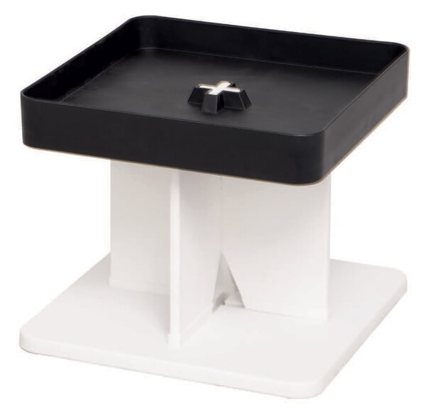 Tavolino Moderno 40x40x33,5 cm in Polipropilene Rigido Nero