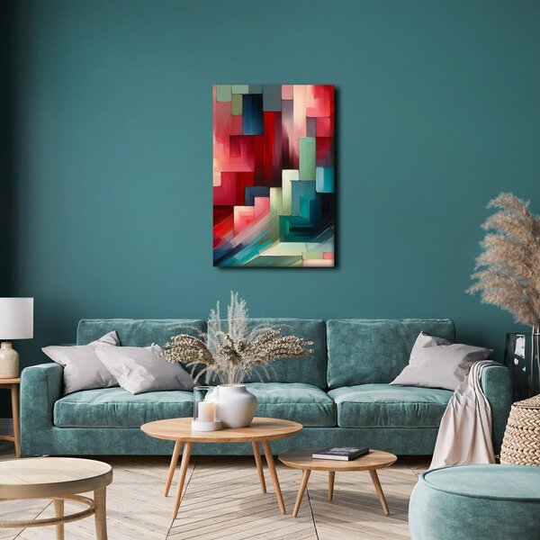 Quadro su tela – Blocchi di colore e ombre