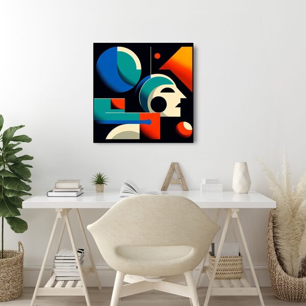 Quadro su tela – Forme geometriche astratte in movimento
