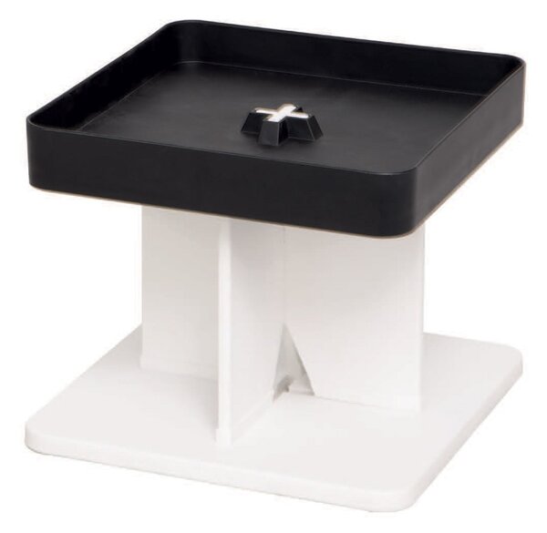Tavolino Moderno 40x40x33,5 cm in Polipropilene Rigido Nero