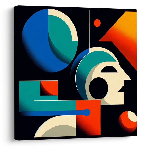 Quadro su tela – Forme geometriche astratte in movimento