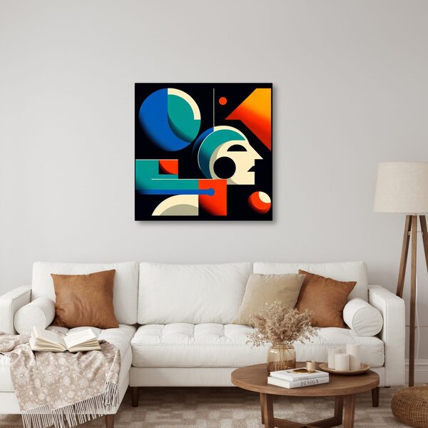 Quadro su tela – Forme geometriche astratte in movimento