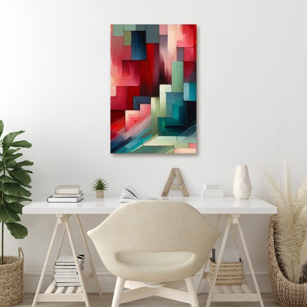 Quadro su tela – Blocchi di colore e ombre