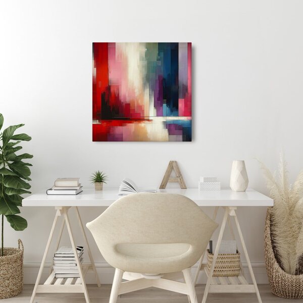 Quadro su tela – Dinamica di verticali colorate