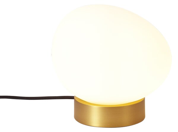 Lampada da tavolo di design in ottone con vetro opale - Sally