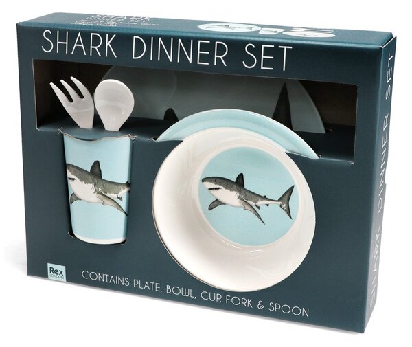 Set da pranzo per bambini 5 pz Sharks – Rex London