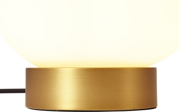 Lampada da tavolo di design in ottone con vetro opale - Sally