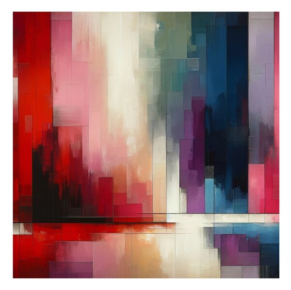 Quadro su tela – Dinamica di verticali colorate