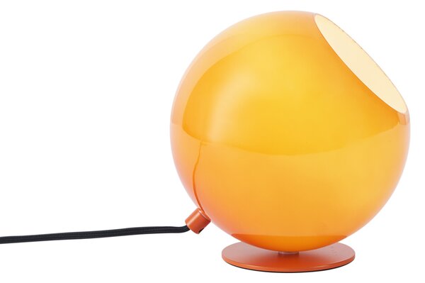 Lampada da tavolo retrò arancione con vetro - Mabel