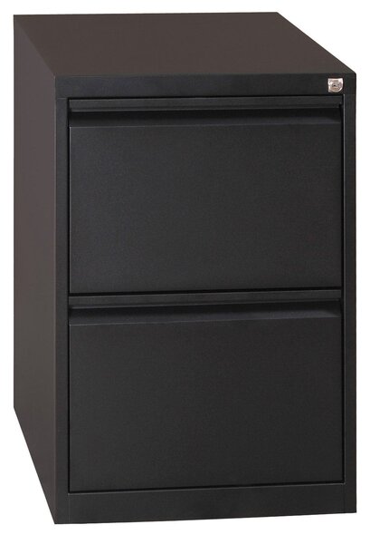 Classificatore 2 Cassetti 46x62x70,5 cm in Metallo Nero