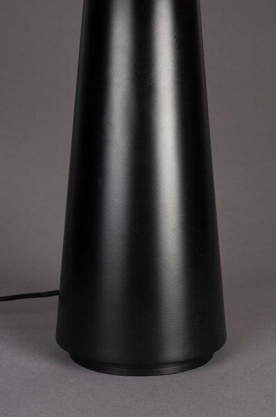 Lampada da tavolo bianca e nera con paralume in tessuto (altezza 62 cm) Elon - Dutchbone