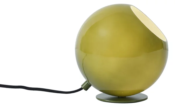 Lampada da tavolo retrò verde con vetro - Mabel