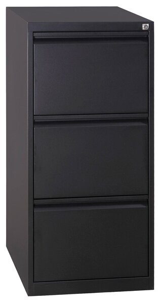 Classificatore 3 Cassetti 46x62x101,2 cm in Metallo Nero