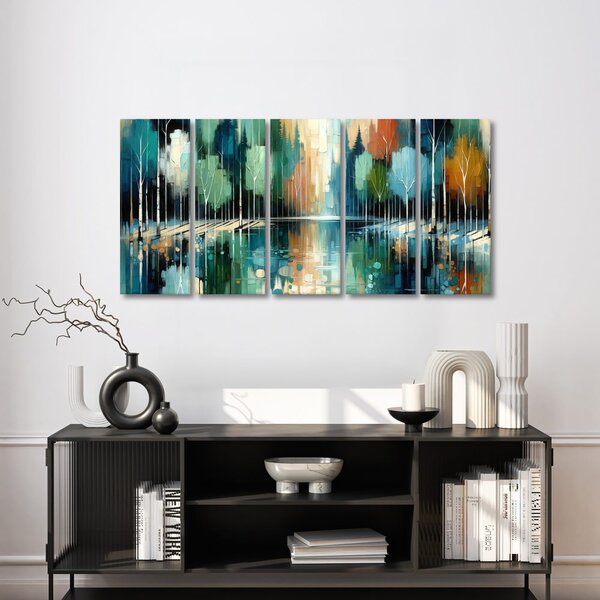 Quadro su tela – Armonia colorata del bosco