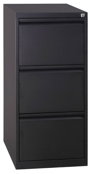 Classificatore 3 Cassetti 46x62x101,2 cm in Metallo Nero