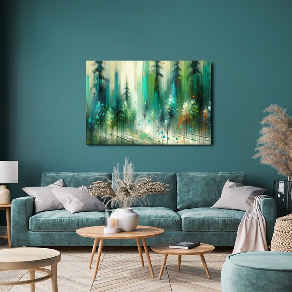 Quadro su tela – Sogno smeraldo della foresta